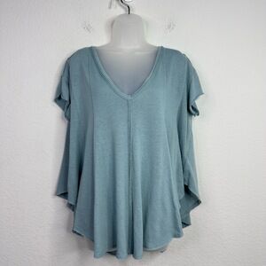 We The Free Shirt Womens S Sammie Tee Ocean Day Boho Lagenlook Flowy Minimalist